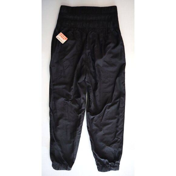 Free People Movement OB1227822 Women's Sz Small Black The Way Home Joggers - Picture 2 of 8
